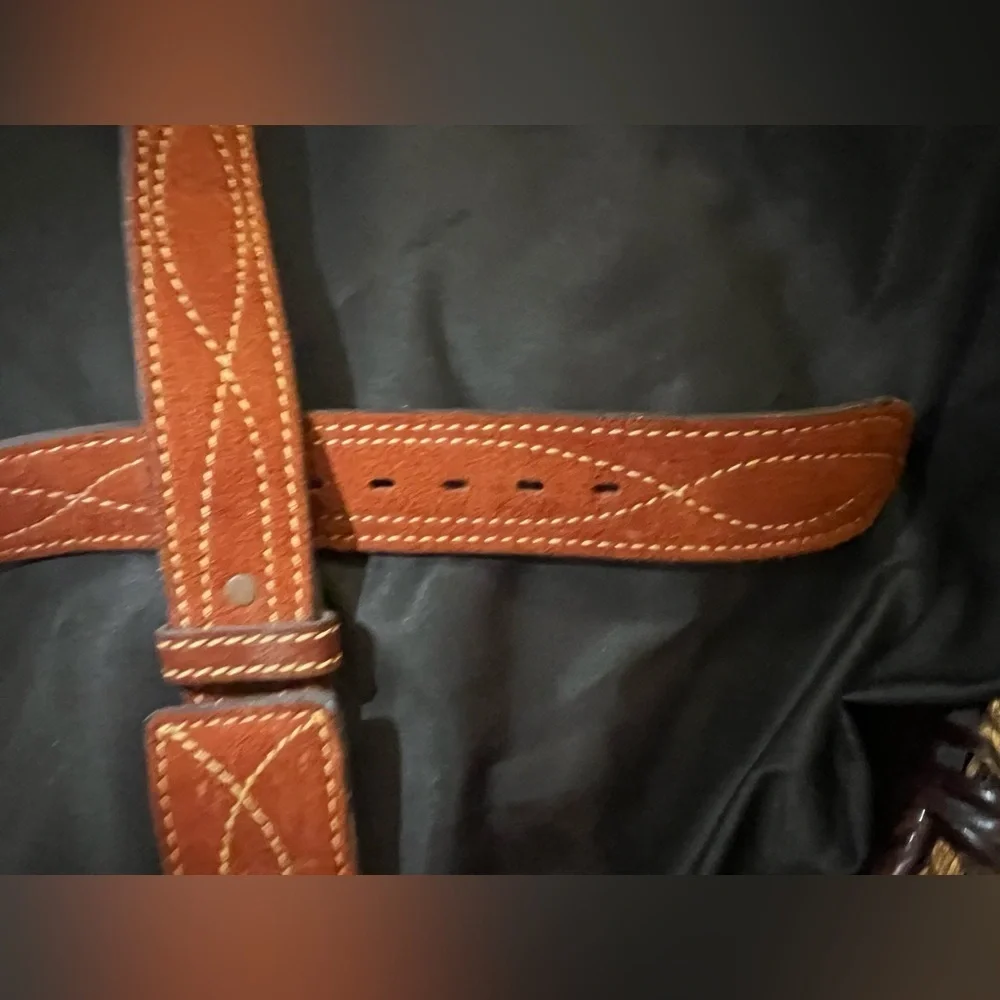 Rex Bell’s Las Vegas  Tan Leather Belt for Men